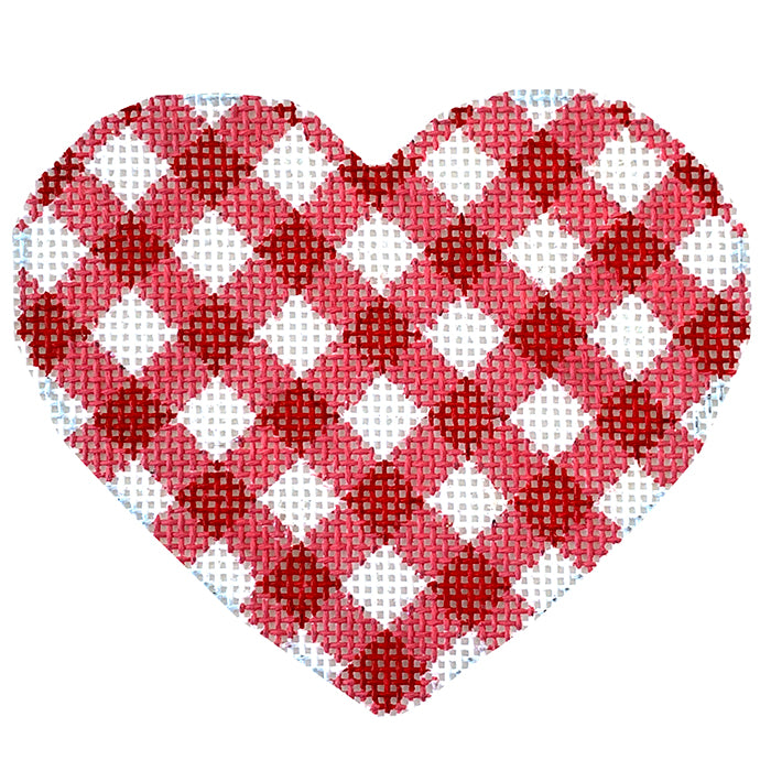 AT HE855R - Red Gingham Heart