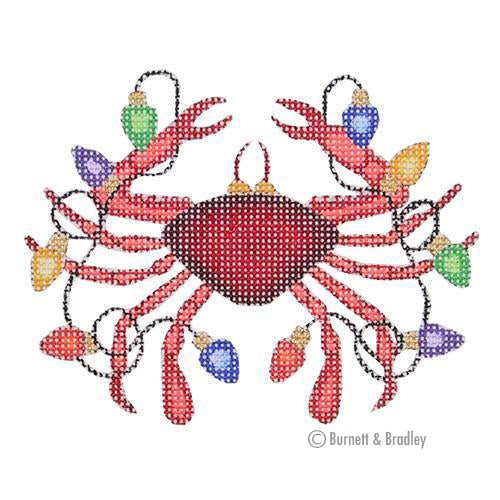 BB 0786 - Christmas by the Sea - Crab with Christmas Lights