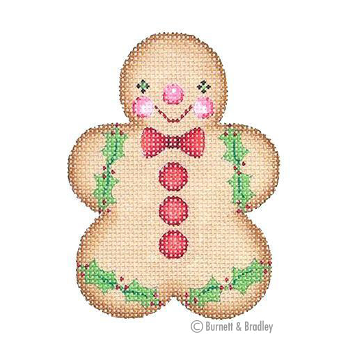 BB 0929 - Gingerbread Boy - Red Bow Tie