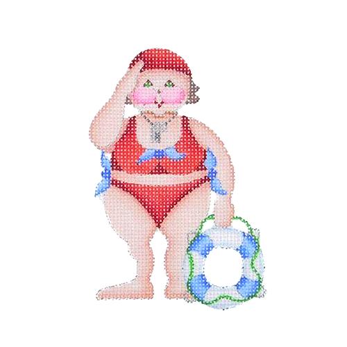 BB 1647 - By the Sea - Harriet the Life Guard in Red Swimsuit