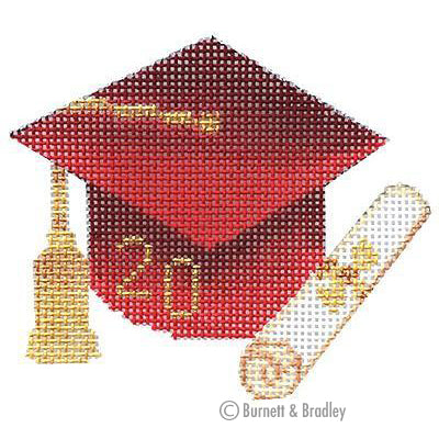 BB 6062 - Graduation Cap - Red with Year