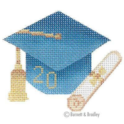 BB 6063 - Graduation Cap - Light Blue with Year
