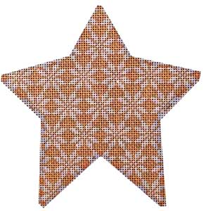 AT CT1713 - Snowflake Pattern on Gold Star