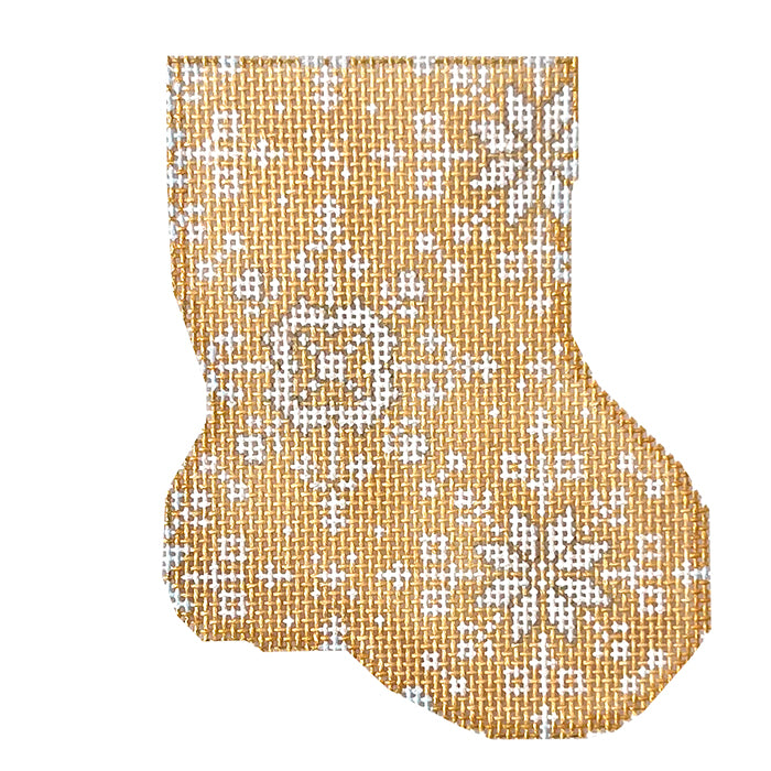 AT CT1919GL - Gold Snowflake Mini Sock