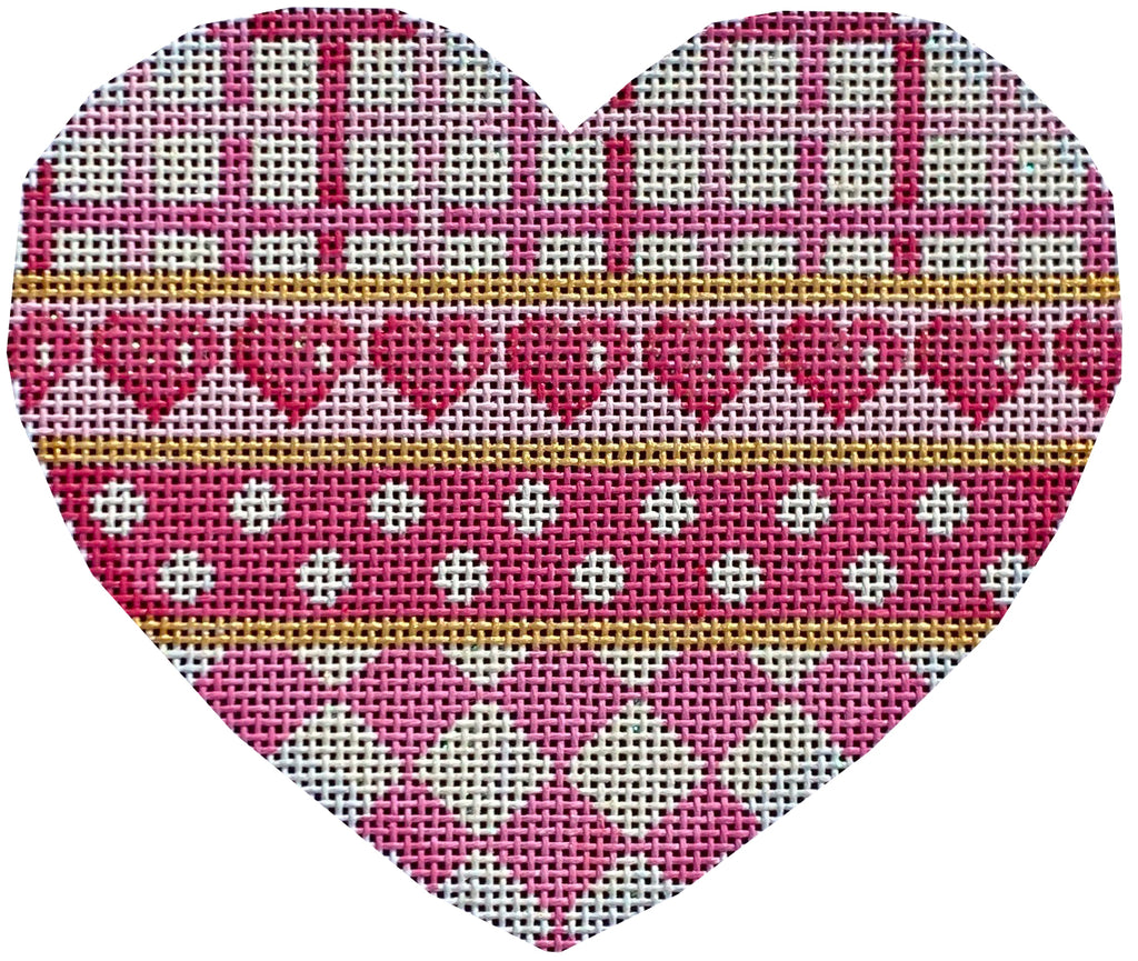 AT HE1016 - Horizontal Patterns Heart