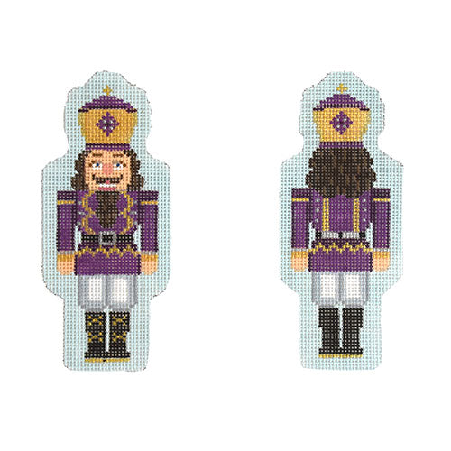 KB 1545 - Double-Sided Nutcracker Ornament - Purple