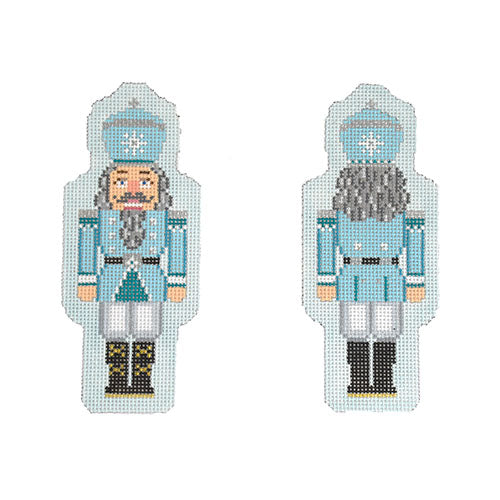 KB 1549 - Double-Sided Nutcracker Ornament - Light Blue