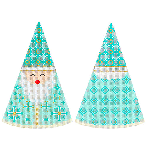 KB 1601 - Santa Cones - Turquoise Snowflake Hat