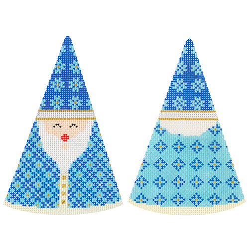 KB 1605 - Santa Cones - Blue Snowflakes Hat