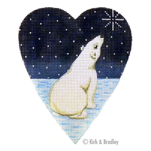 KB 064 - Midnight Polar Bear Heart