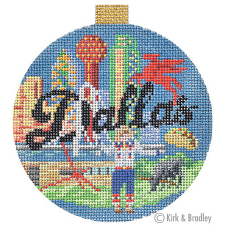 KB 1351 - Travel Round - Alaska – Bradley Needlepoint Company