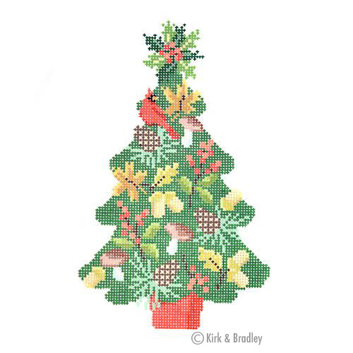 KB 1454 - Christmas Woodland Tree