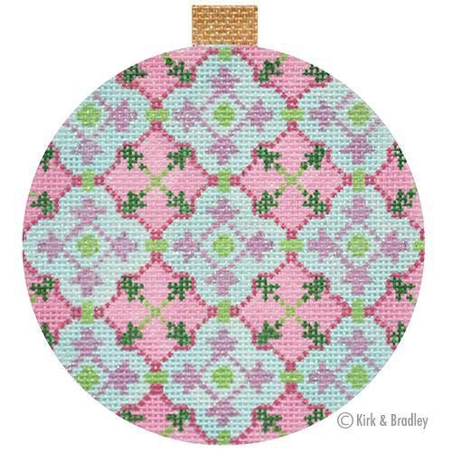 KB 1471  - Florentine Bauble - Pink/Turquoise