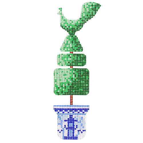KB 1621 - Topiary Peacock Ornament