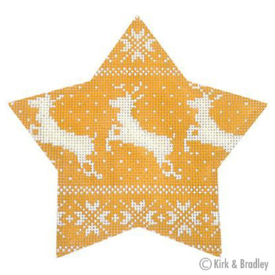 KB 462 - Nordic Reindeer Xmas Star Gold