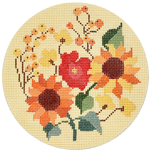 KB 1482  - Autumn Floral Round