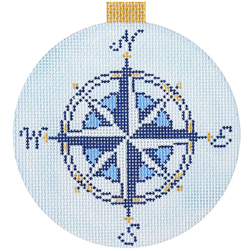 KB 1633 - Compass Rose Ornament - Light Blue