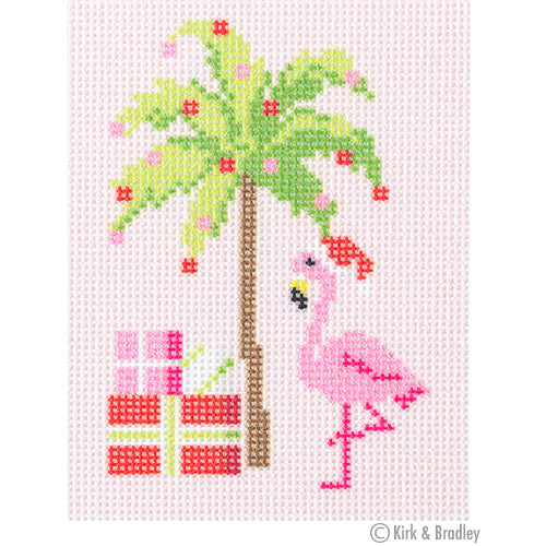 NTG KB111 - Palm Beach Christmas - Palm Tree & Flamingo