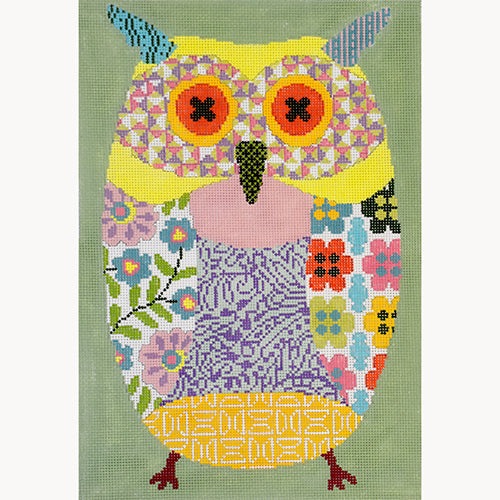 KB 1455-10 - Patchwork Owl - Oscar