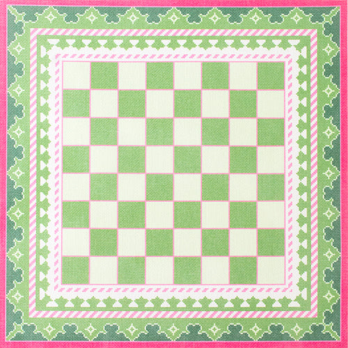 NTG KB057GP - The Gambit Chessboard - Green & Pink