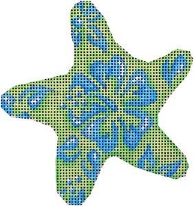 AT CT1761BL - Blue/Lime Hibiscus Starfish