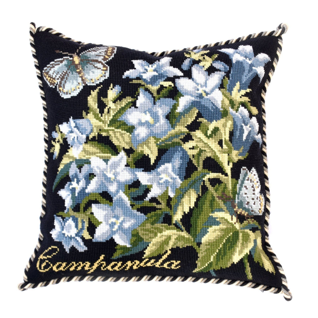 Campanula Needlepoint Kit Elizabeth Bradley Design Black 