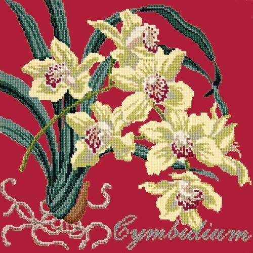 Cymbidium (Boat Orchid) Needlepoint Kit Elizabeth Bradley Design 