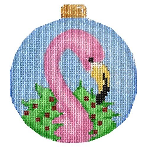 AT CT1834 - Flamingo/Wreath Ball Ornament
