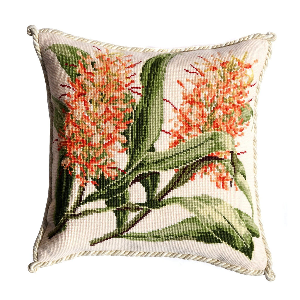 Ginger Lily Needlepoint Kit Elizabeth Bradley Design Cream 