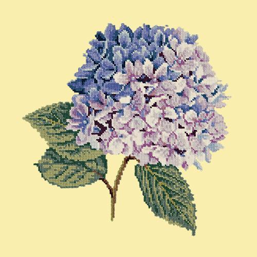 Hydrangea Needlepoint Kit Elizabeth Bradley Design Butter Yellow 