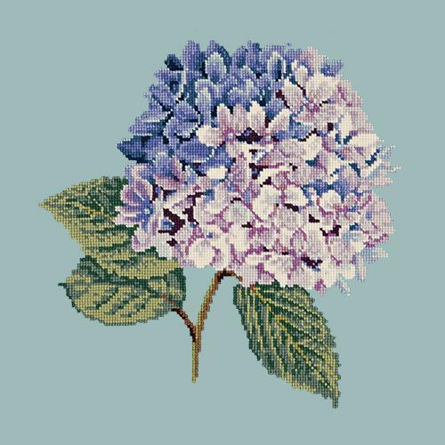 Hydrangea Needlepoint Kit Elizabeth Bradley Design Pale Blue 