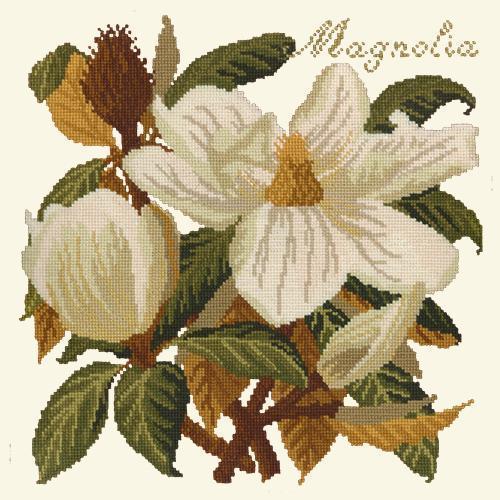 Magnolia Needlepoint Kit Elizabeth Bradley Design 