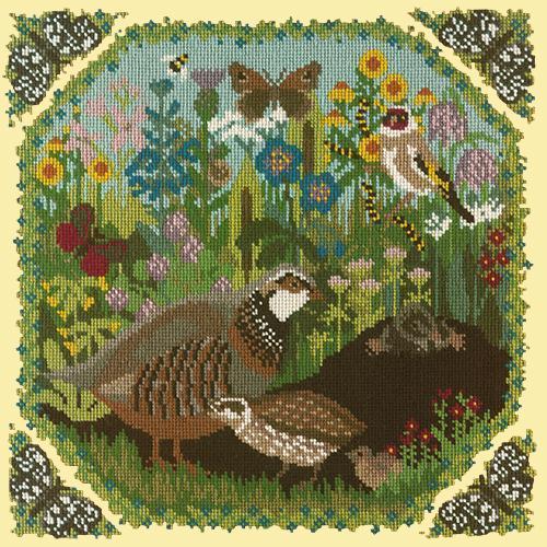 Meadow Needlepoint Kit Elizabeth Bradley Design Butter Yellow 