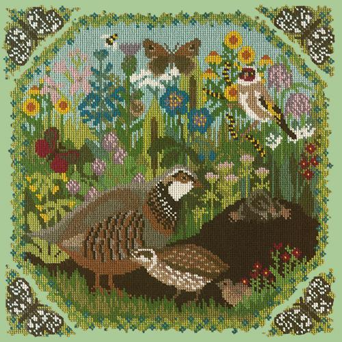 Meadow Needlepoint Kit Elizabeth Bradley Design Pale Green 