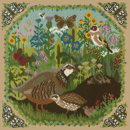 Meadow Needlepoint Kit Elizabeth Bradley Design Sand 