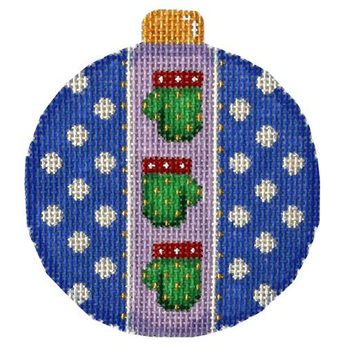 AT CT1828 - Mittens/Dots Ball Ornament