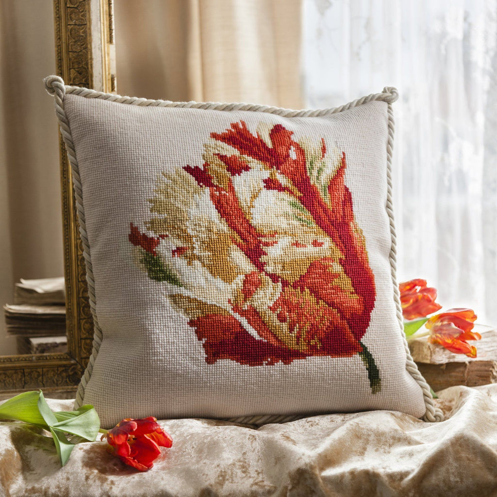 Parrot Tulip Needlepoint Kit Elizabeth Bradley Design 