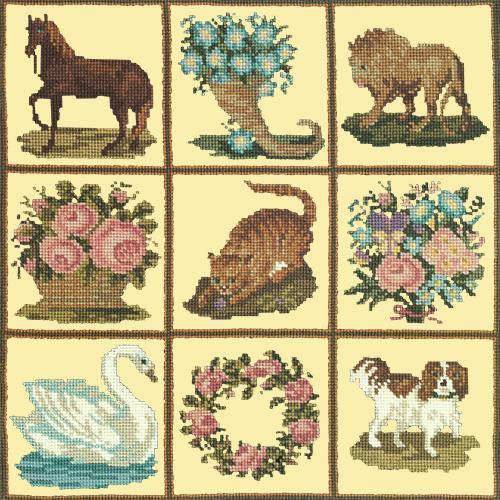 Patchwork Pieces Needlepoint Kit Elizabeth Bradley Design Butter Yellow 