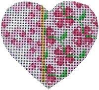 AT HE816 - Pink Fretwork/Floral Heart