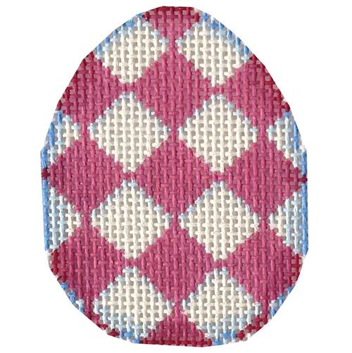 AT EG613P - Pink Harlequin Mini Egg