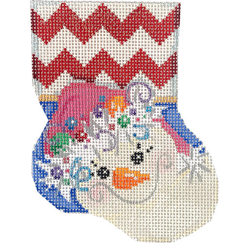AT CT1918 - Pink Hat Snowlady Mini Sock