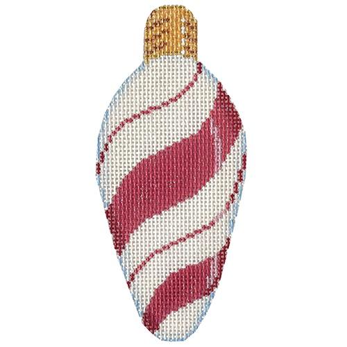 AT CT1951P - Pink Peppermint Swirl Light Bulb
