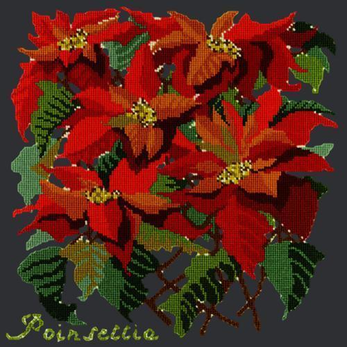 Poinsettia Needlepoint Kit Elizabeth Bradley Design 