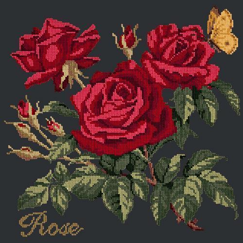 Rose Needlepoint Kit Elizabeth Bradley Design 