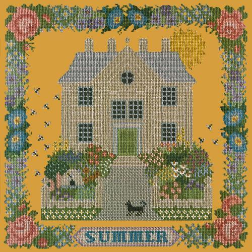 Summer Sampler Needlepoint Kit Elizabeth Bradley Design Yellow 