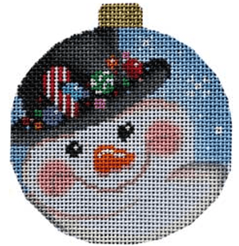 AT CT1802 - Top Hat Snowman Ball Ornament