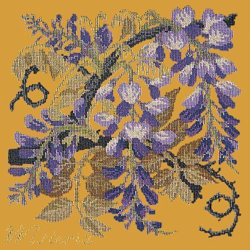 Wisteria Needlepoint Kit Elizabeth Bradley Design Yellow 