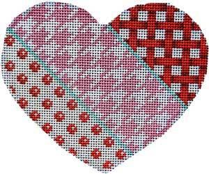 AT HE1001 - Woven/Houndstooth/Dot Heart